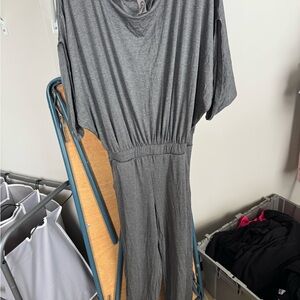 Go Couture Charcoal Jumpsuit